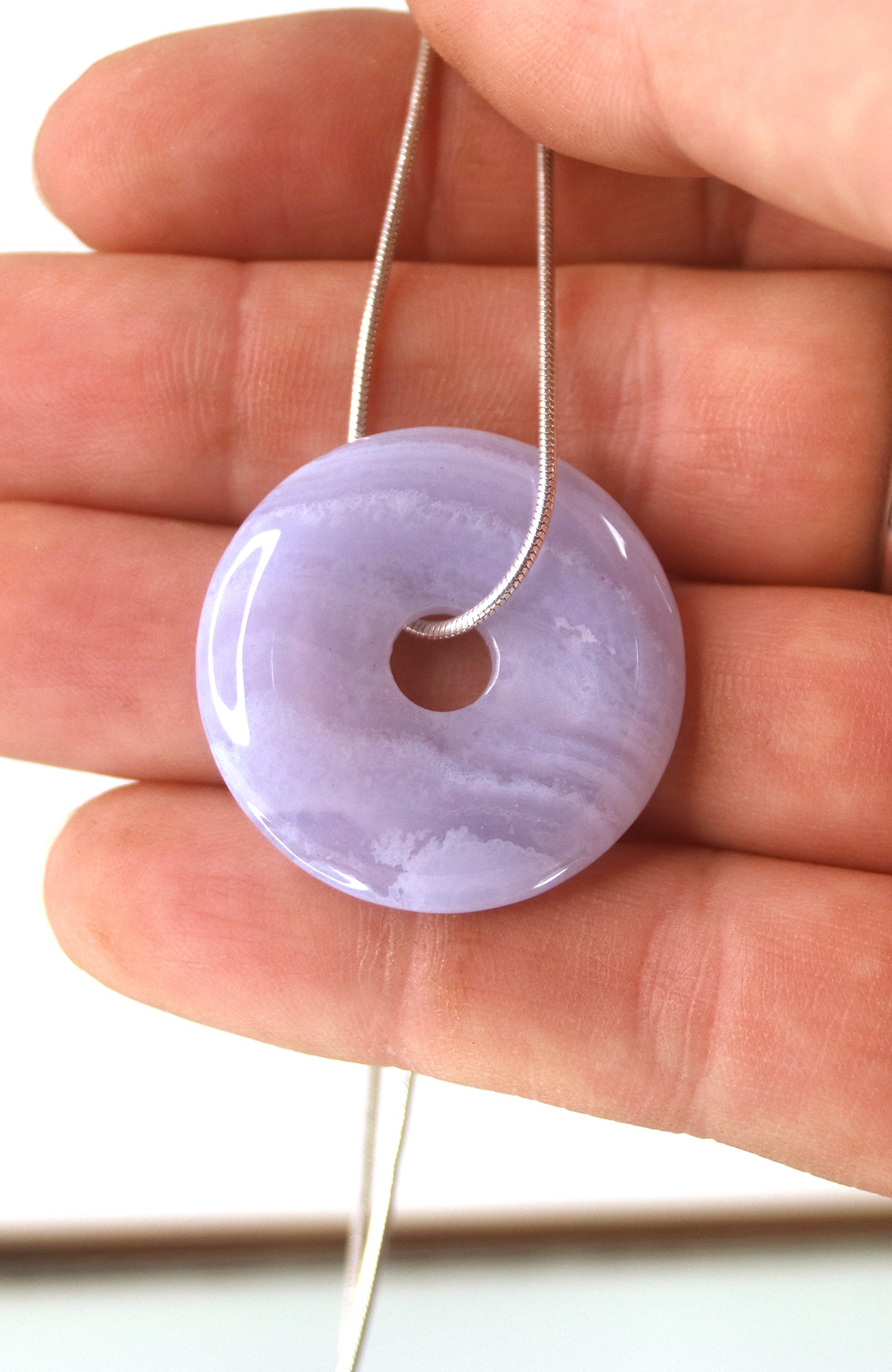 Blue Lace Agate Donut